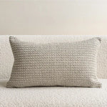 coussins décoratifs modernes motif géométrique beige gris noir rouge polyester