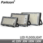 projecteur led moderne ip65 220v 50w 100w 150w étanche noir