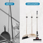 porte balai acier inoxydable support mural salle bain outils nettoyage moderne fixations