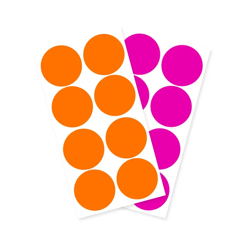 autocollants ronds multicolores 100 pièces stickers adhésifs décoration moderne minimaliste