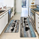 tapis vintage camping car bleu gris arbre happy camper moderne salonextérieur