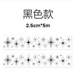 ruban decoratif transparent motifs animaux geometriques decor mignon adhesif educatif dessin ecole fournitures papeterie
