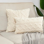 coussin siège carré beige motif doux confortable amovible lavable 45x45cm