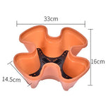 jardinière verticale empilable pots fleurs coniques roulettes mobiles moderne pratique