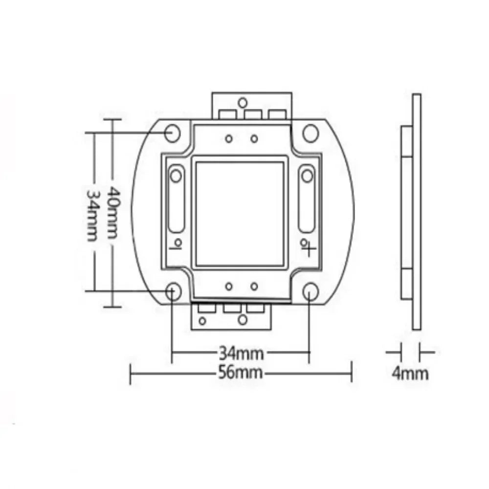 puce led infrarouge haute puissance vision nocturne 850nm 940nm 730nm caméra surveillance