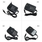 adaptateur secteur alimentation led 12v dc transformateur courant continu ruban lumineux noir