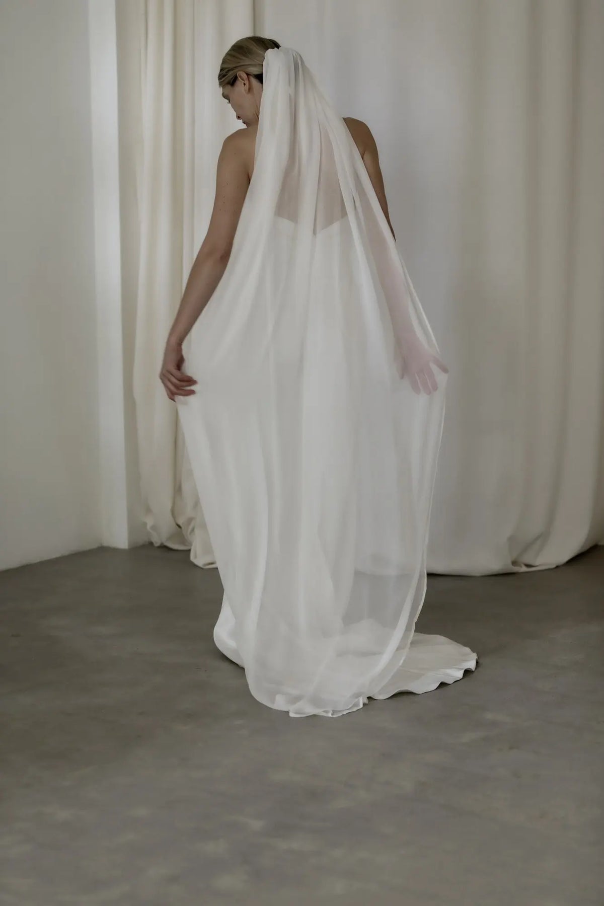 voile mariée blanc classique transparent simple femme polyester adulte monocouche