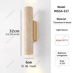 applique murale pierre marbre beige bois moderne salon chambre salon