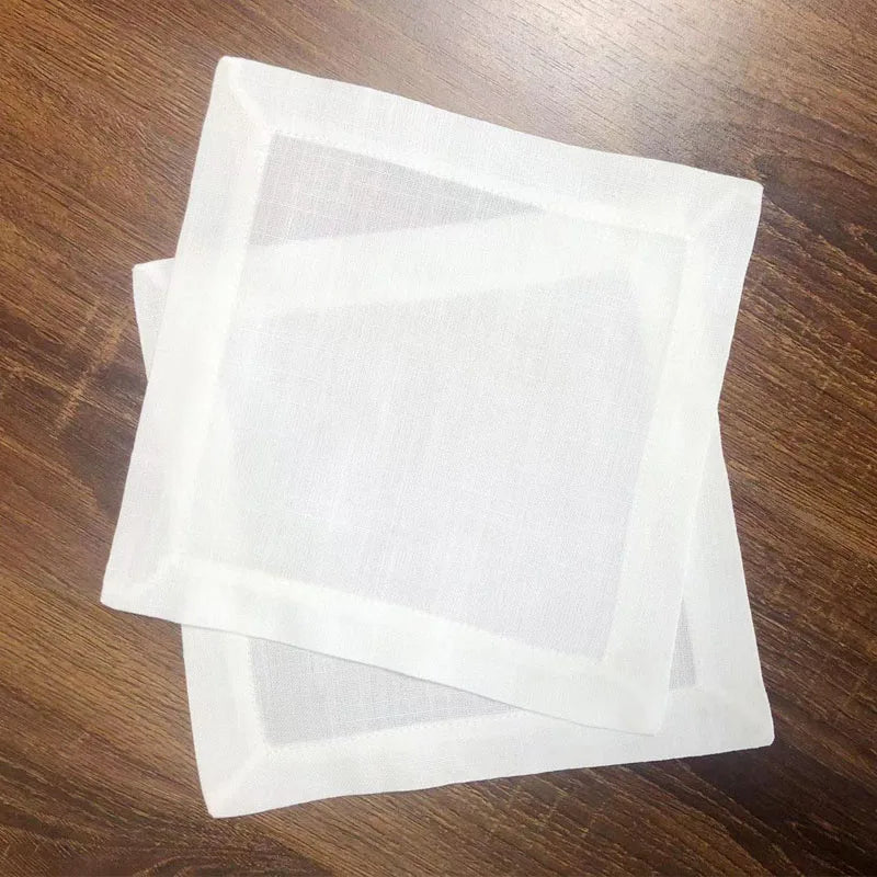 serviettes table lin naturel beige clair classique maison restaurant mariage festive