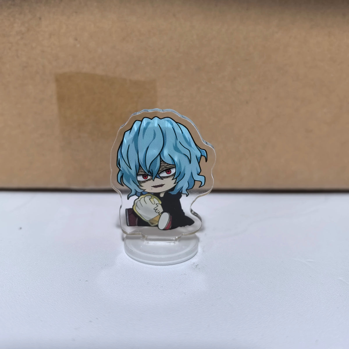porte clés figurines acryliques transparentes personnages animés cartoon support rond my hero academia
