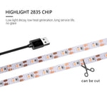 ruban led flexible rose blanc croissance plante usb alimentation 12v 5v 1m 2m 3m