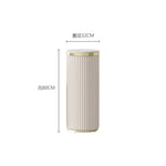 support décoratif moderne marbre doré bleu orange marron beige rayures verticales hauteur 60cm 80cm
