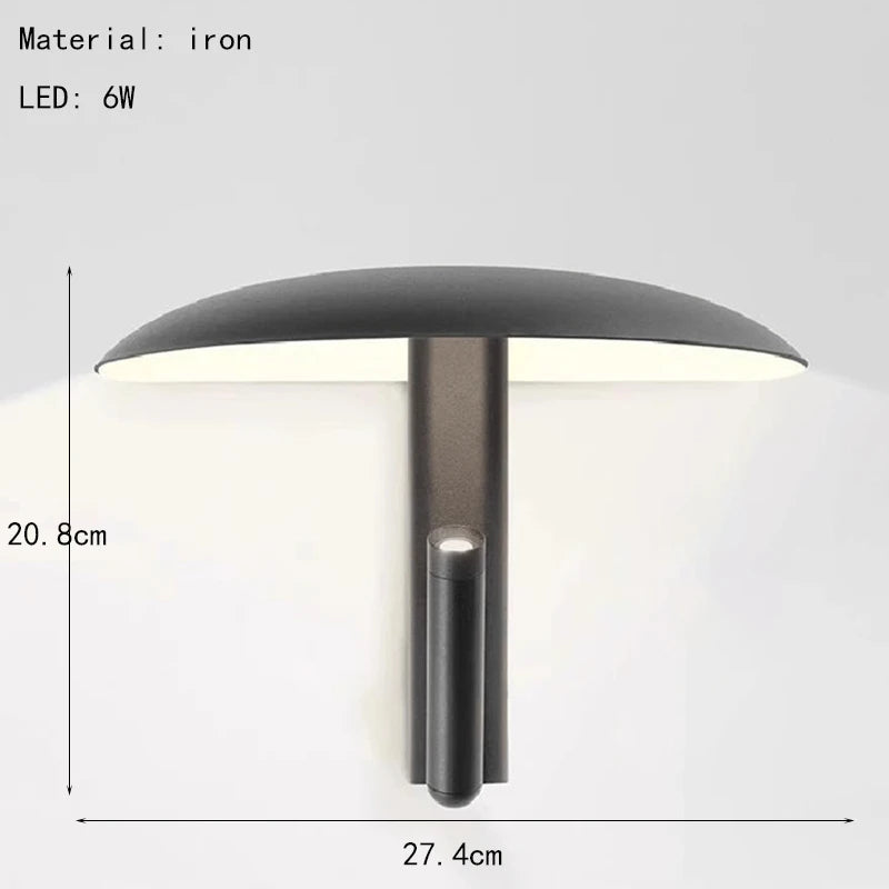 lampe murale moderne noire autonome certifiée ccc cem ul vde 208cm 274cm