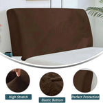 couvre tête lit velours beige moderne adhésif protection chambre maison 200cm