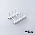 rack vaisselle moderne plastique transparent opaque clips gris blanc pratique organisation cuisine