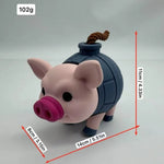 jouets modernes figurines cartoon animal jouet cochon rose bleu figurine femme tasse