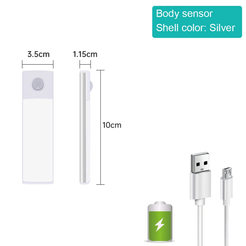 lampe led sans fil rechargeable adhésive blanc moderne induction charge usb 5v