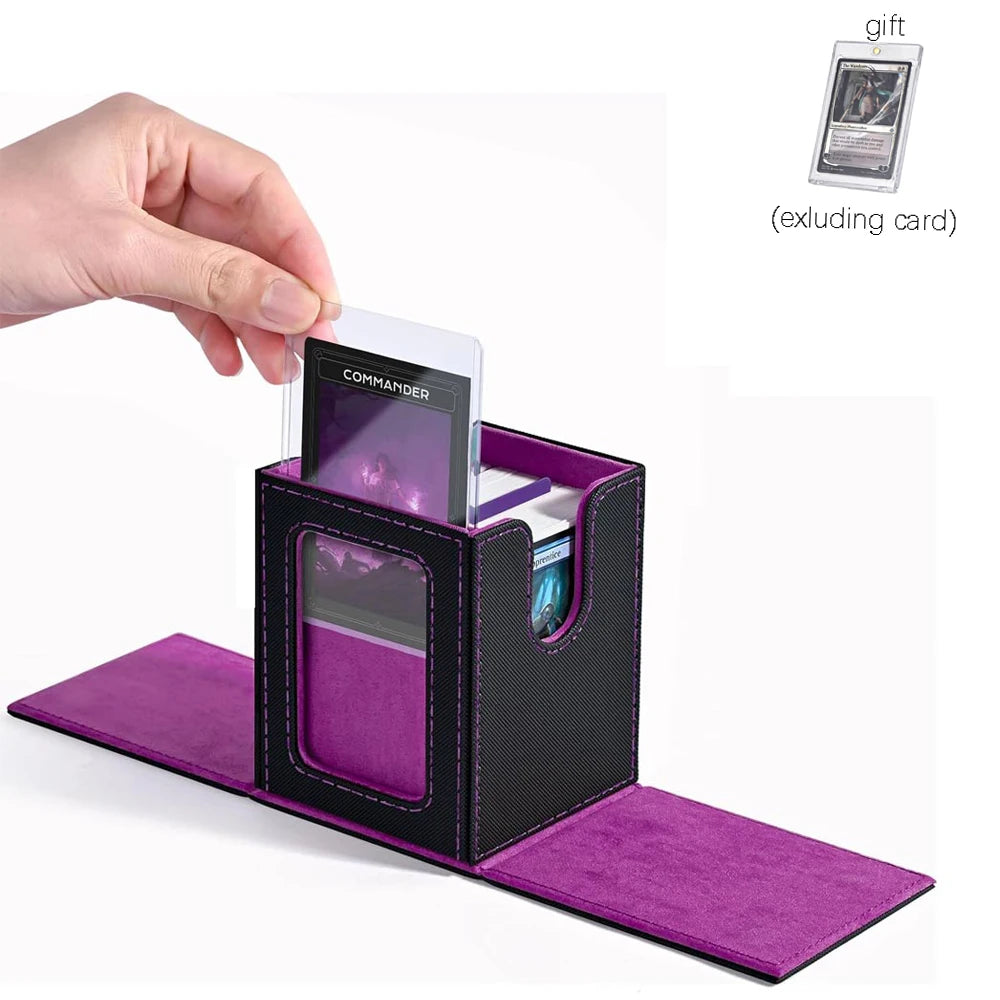 boîte cartes cuir moderne noir rose respectueux environnement rechargeable organisateur jeux