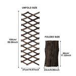 treillis bois rétractable marron foncé structure géométrique moderne fixation pliant verticalintérieur decoration plantes support