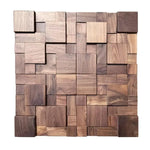 panneau décoratif bois moderne 3d marron clair grain naturel fixation mur opaque chambre