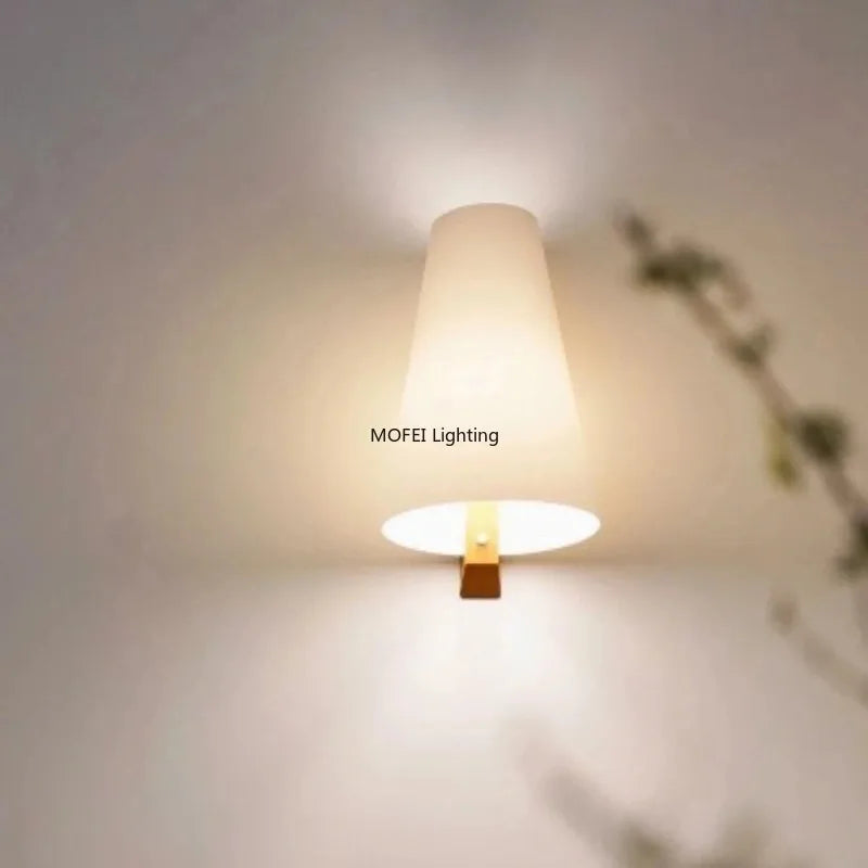 lampe murale moderne blanc texture mat éclairage quotidien 4500k 3000k 6000k fixée verre transparent