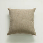 coussin carré moderne motif plante couleur verte jaune rose gris tissu lin opaque décoration