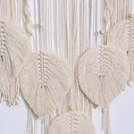 décoration murale attrape rêves macramé feuilles boho chic crochet textiles moderne maison salon