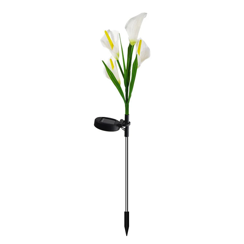 bouquet tulipes artificielles fleurs rouge rose jaune clips solaires extérieur moderne