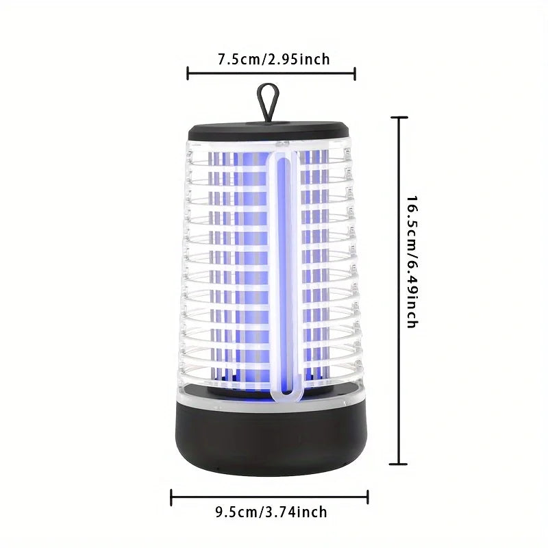 lampe tueuse moustiques rechargeable uv led portable grillage haute tension camping chambre