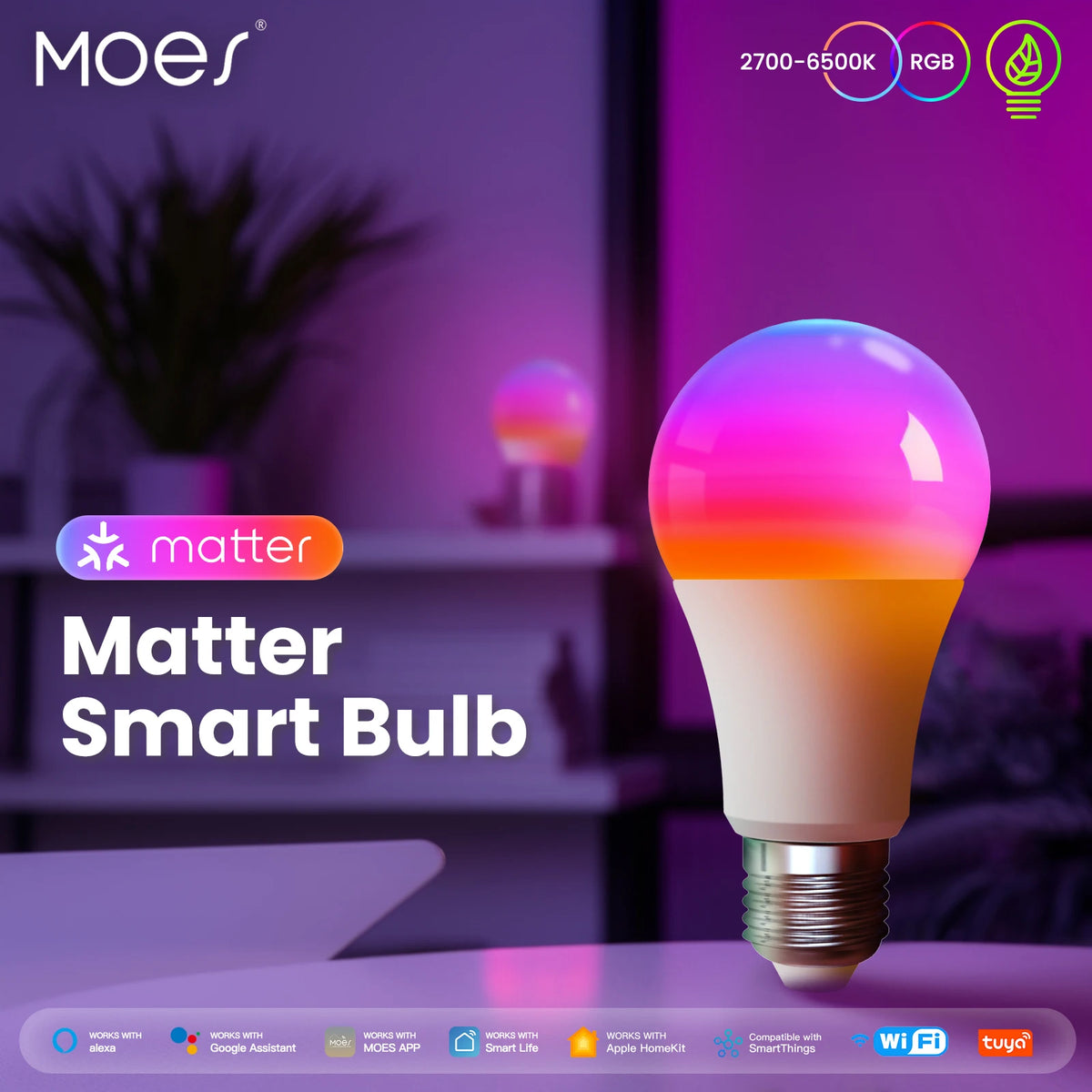 ampoule led intelligente e27 blanc mat moderne commande vocale alexa google