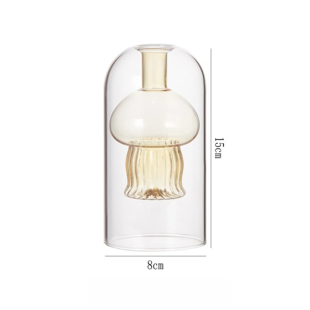 diffuseur huiles essentielles moderne forme champignon transparent vert marron rose bleu