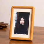cadre photo bois rectangle classique teak walnut protégéintérieur decoration maison