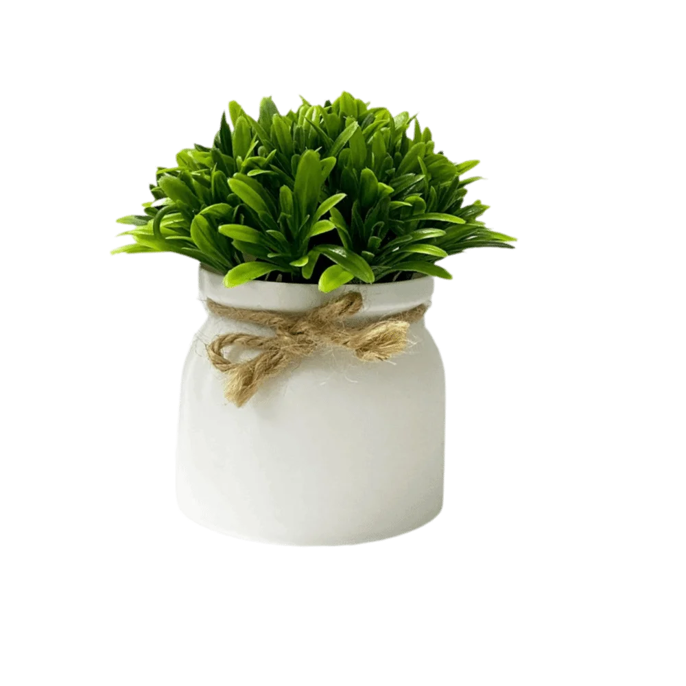 plantes artificielles décoration extérieure moderne feuilles vertes blanches accrochées extérieur anniversaire ornement minimaliste