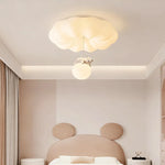 lampe moderne enfantine nuage ours blanc décoratif fixée éclairage chambre fille