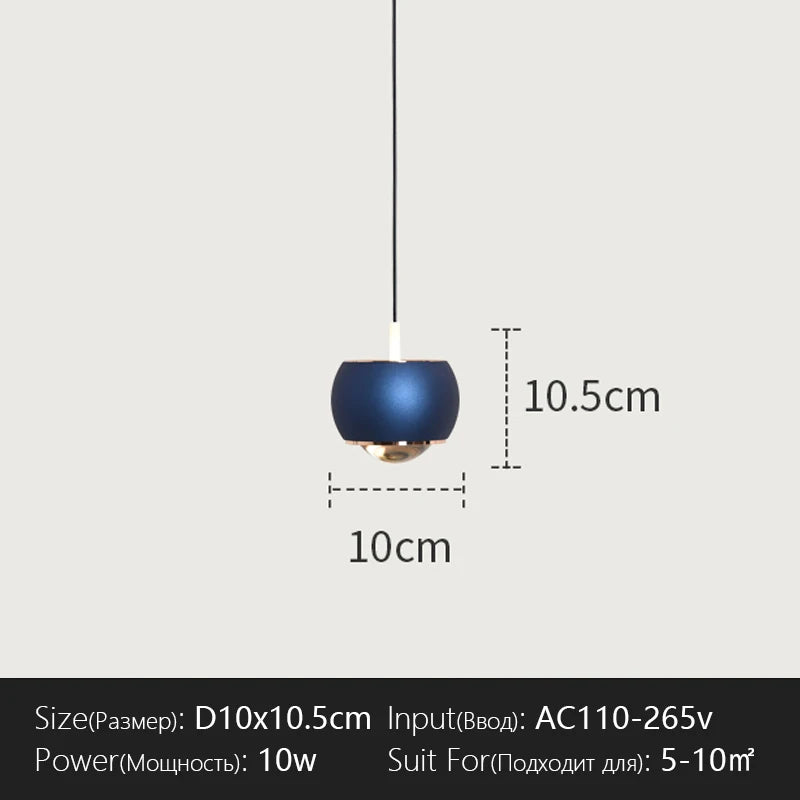luminaire suspendu moderne noir doré opaque mat éclairage salon chambre coucher