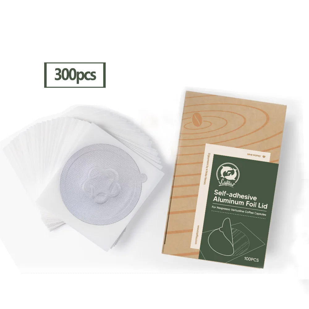 filtres rechargeables aluminium coniques nespresso vertuo plus 100pcs argentés modernes