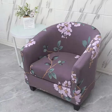 housse canapé place fauteuil moderne motif floral géométrique textile polyester lavable