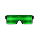 lunettes led rouges bleues vertes modernes technologiques occasion fête anniversaire mariage noël