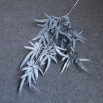 décoration naturelle branche artificielle rose blanche feuillage fin minimaliste opacité festive