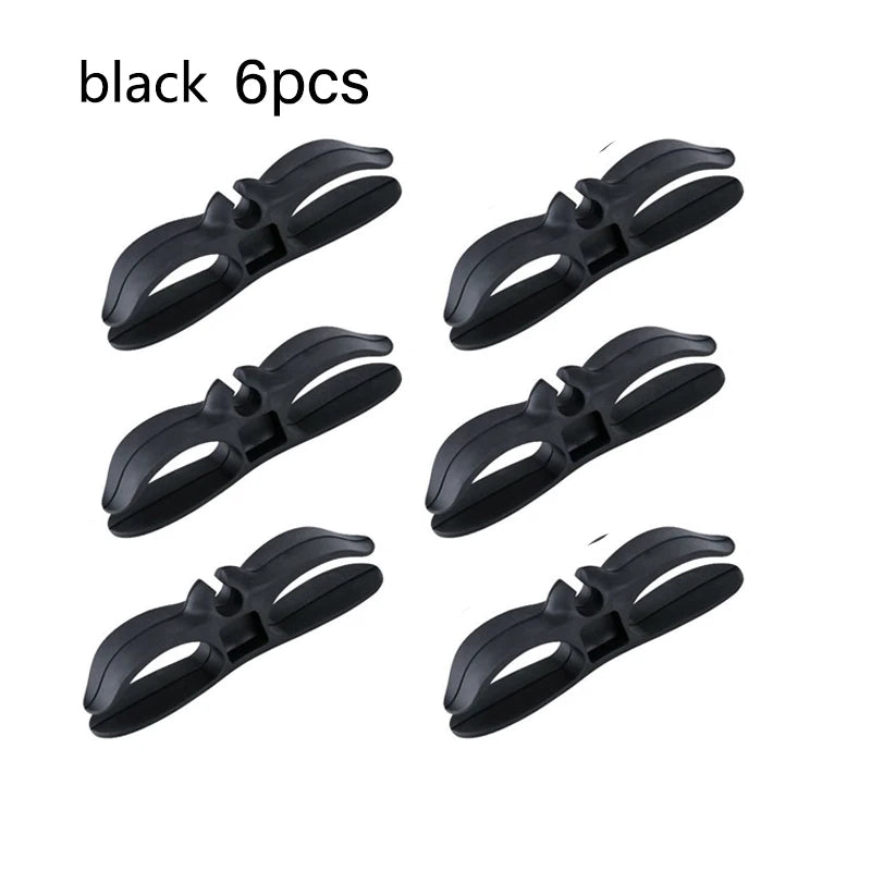 organisateur câbles clips adhésifs réutilisables noir blanc gris moderne plat lisse