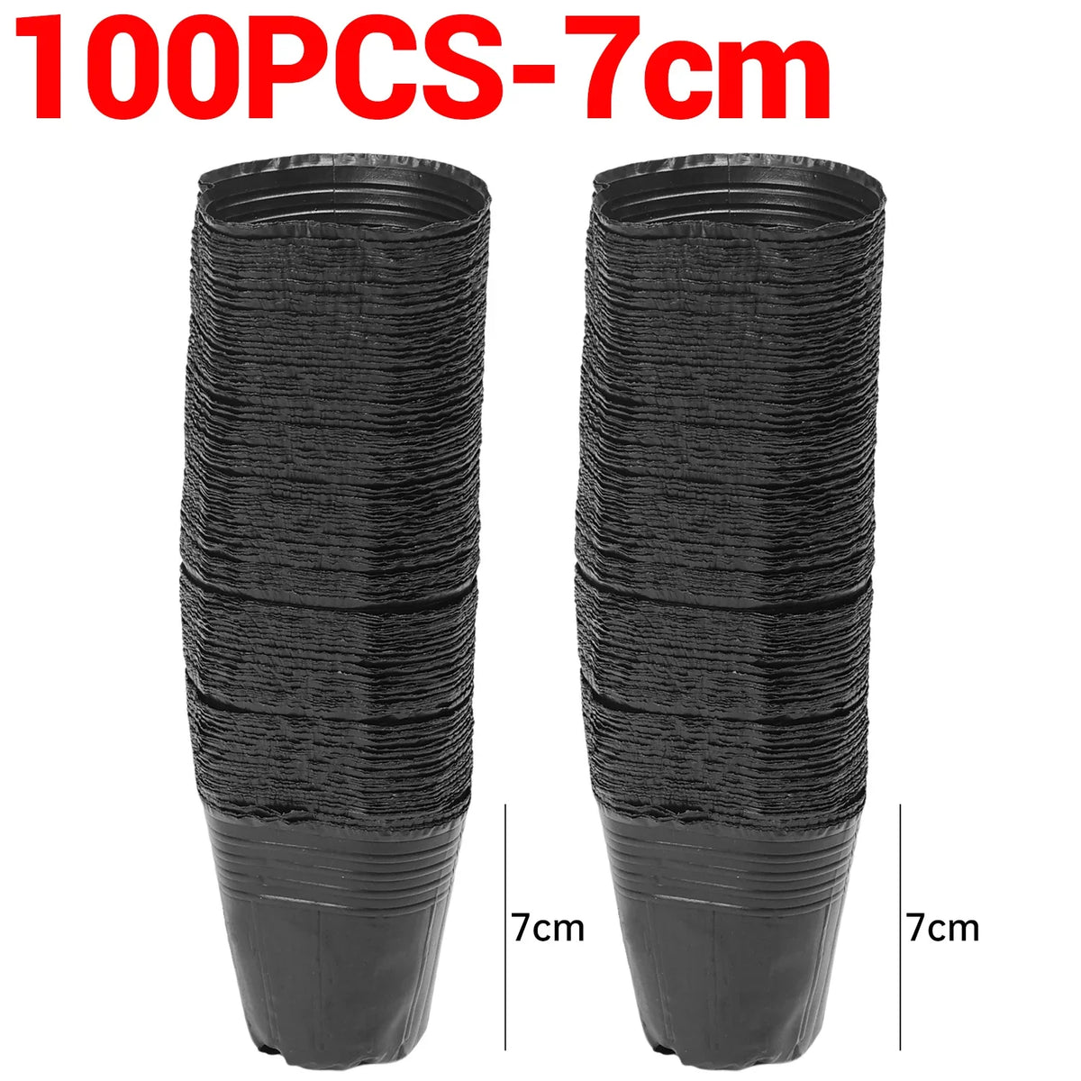 pots fleurs noirs opaques bacs pépinière plastique simples utilitaires plantes 13 10 cm