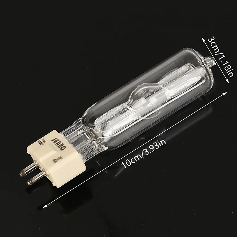 ampoule halogène transparente 250w scènes dj flux lumineux moderne prise vis