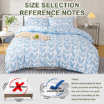 ensemble literie housse couette deux taies d'oreiller coeur gris blanc moderne