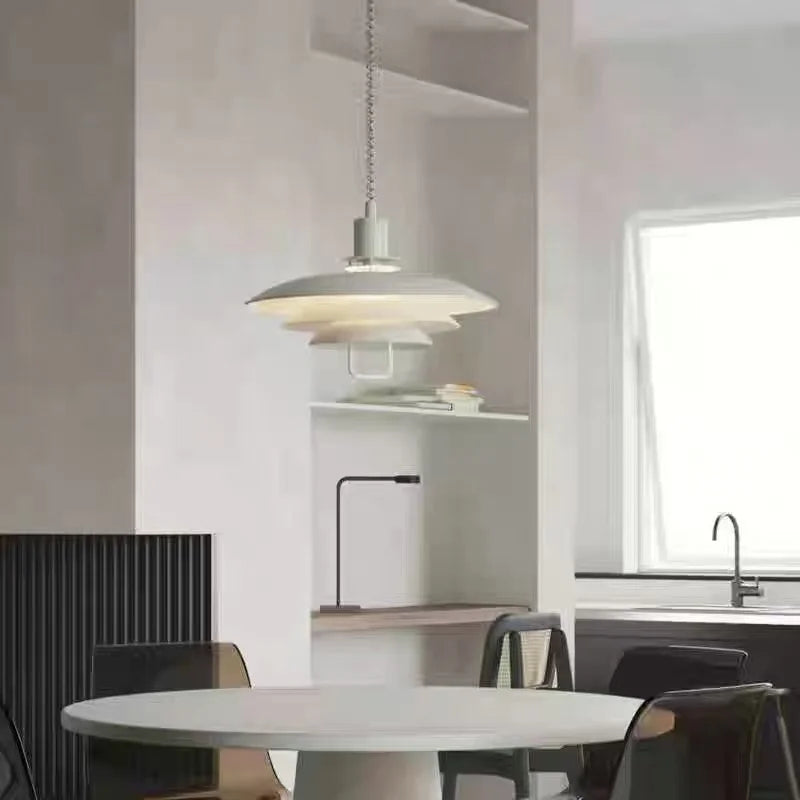 pendants suspendus scandinave abatjour multiple noir blanc chambre salon éclairage moderne minimaliste