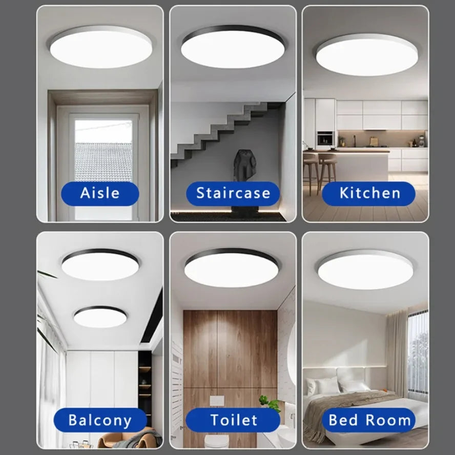 lampe led moderne blanc 23cm 30cm 36cm opaque surface flux lumineux