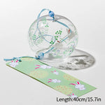cloches vent transparentes motifs floraux décoratives japonaises artisanales chambre decoration