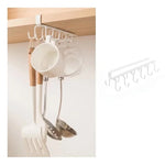 rangements crochet rack noir fixations cuisine vaisselle ustensiles organisation garde robe accessoires mode moderne
