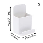 support télécommande blanc adhésif moderne minimaliste rangement télévision salle séjour