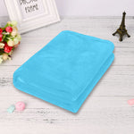 couverture microfibre douce veloutée moderne gris bleu marine orange marron rouge bleu clair rose