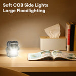 lampe poche rechargeable led noir gris blanc 360 angle aimantée modes contrôle moderne technologique